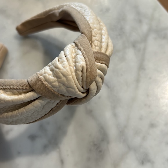 Headband Bundle (3) from Anthropologie: blush/nude, ivory leather and Pearl - Picture 2 of 4